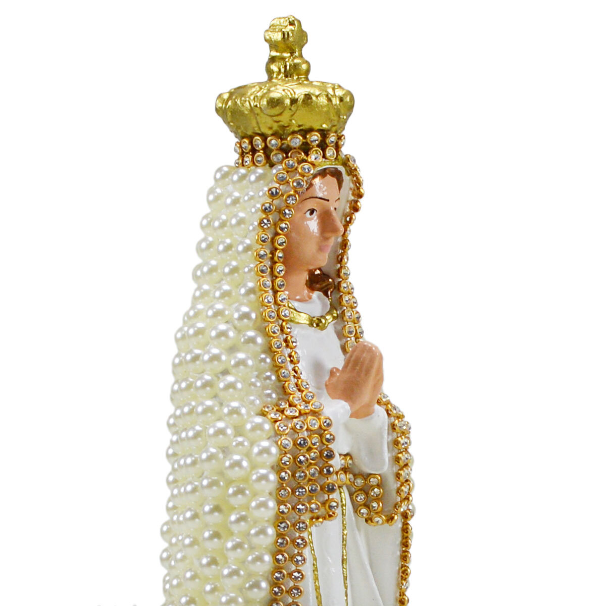 Imagem Nossa Senhora de Ftima 30 Cm em Perola Inquebrvel