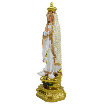 Imagem Nossa Senhora de Ftima 30 Cm em Perola Inquebrvel