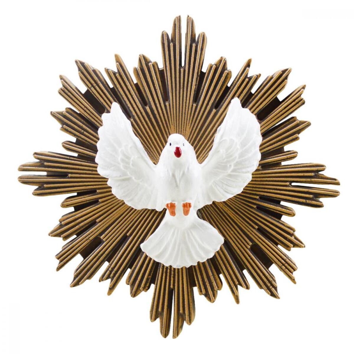 Imagem Divino Espirito Santo Madeira 19 Cm Inquebrvel