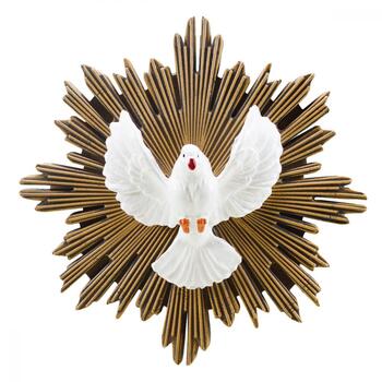 Imagem Divino Espirito Santo Madeira 19 Cm Inquebrvel