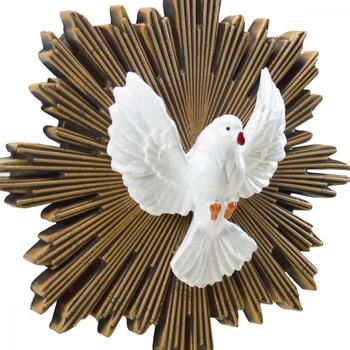 Imagem Divino Espirito Santo Madeira 19 Cm Inquebrvel