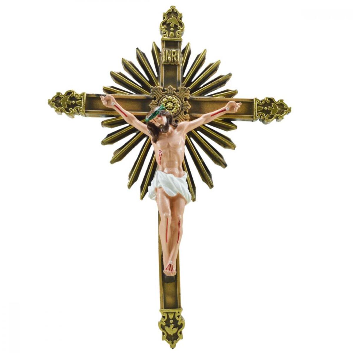 Crucifixo Jesus 30 Cm Inquebrvel