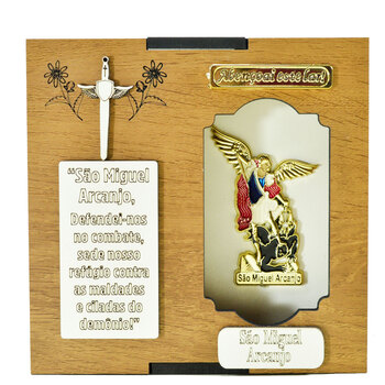 Capela Nicho de So Miguel em MDF 17 Cm