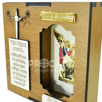 Capela Nicho de S�o Miguel em MDF 17 Cm