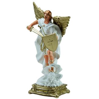 Imagem S�o Miguel Arcanjo branco 39 Cm Inquebr�vel 