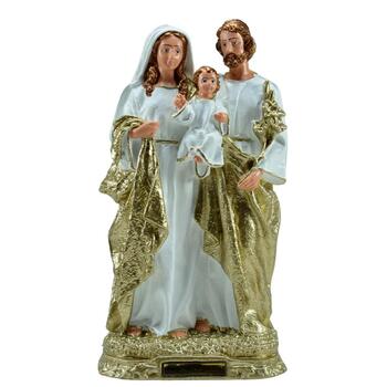 Imagem Sagrada Familia Cor Branco 30 Cm Inquebr�vel 