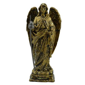 Imagem S�o Rafael Ouro envelhecido 21 CM Inquebr�vel 