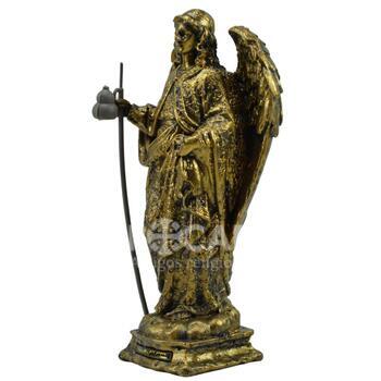 Imagem S�o Rafael Ouro envelhecido 21 CM Inquebr�vel 