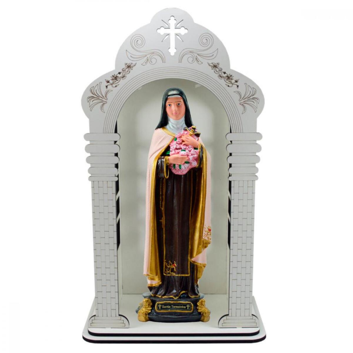 Capel�o 60 cm com Imagem de Santa Terezinha Inquebr�vel