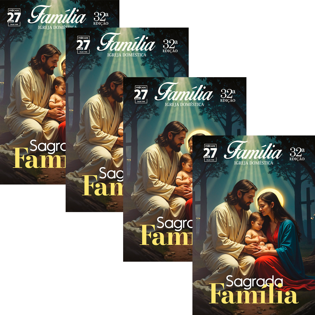Kit com 4 Unidades Livro Fam�lia Igreja Dom�stica 32� Edi��o