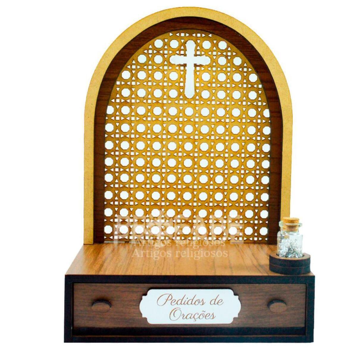 Altar C/ gaveta de pedidos de Ora��o com de S�o Jos� 22cm Inquebr�vel 